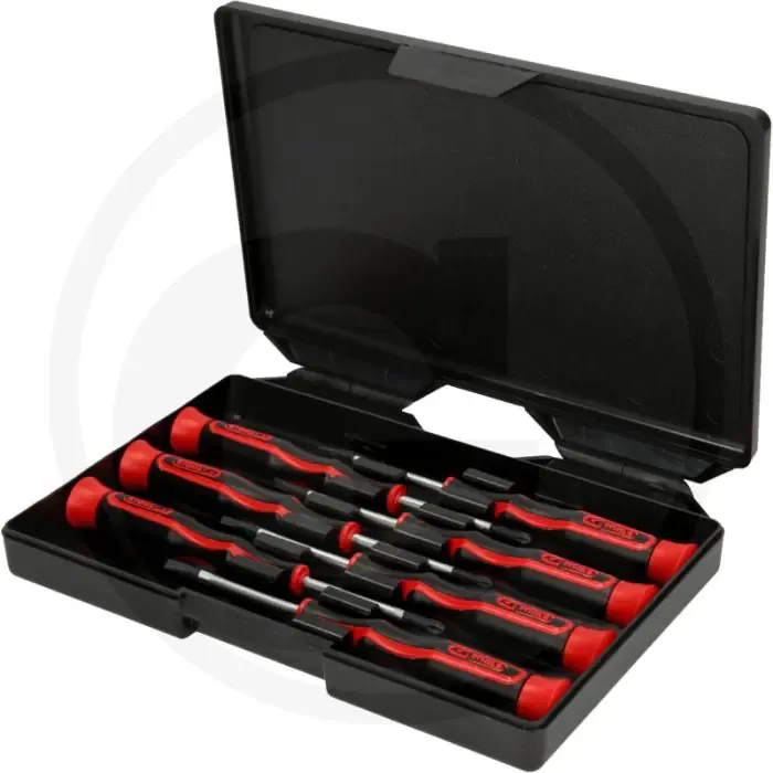 Ks tools esd-precisie mechanische schroevendraaier 7-delig - ergonomisch gevormd, gehard, verchroomd - 143x35x200mm Finale Uitverkoop