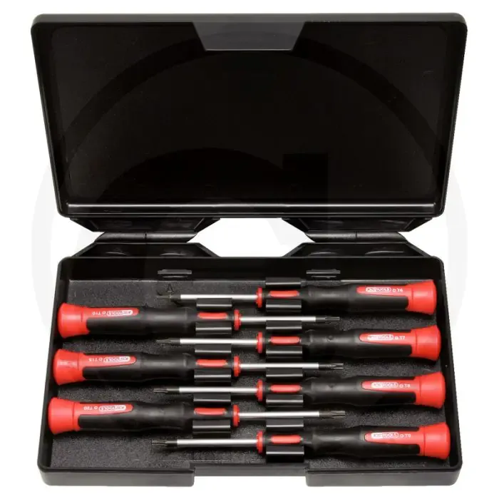 Finale Uitverkoop Ks tools esd-precisie mechanische schroevendraaier 7-delig - torx®: t6 - t7 - t8 - t9 - t10 - t15 - t20