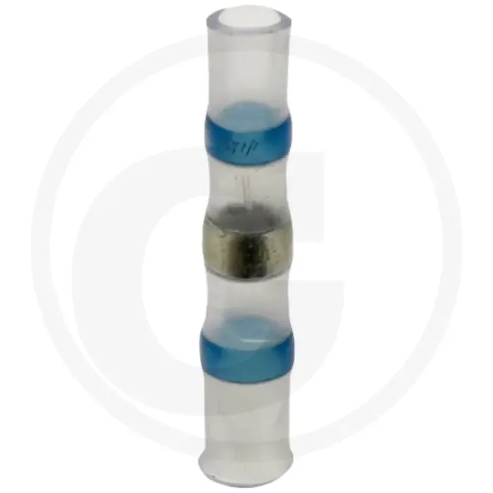 Korting PU10 Krimp-soldeerstekker Blauw 2,8-7,3 mm² Transparant Waterdicht