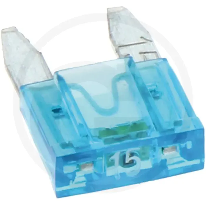 Steekzekeringen, Mini, met waarschuwings (32 volt maximaal / 15 A | blauw | VPE 10 | blister) Gereduceerde Prijs