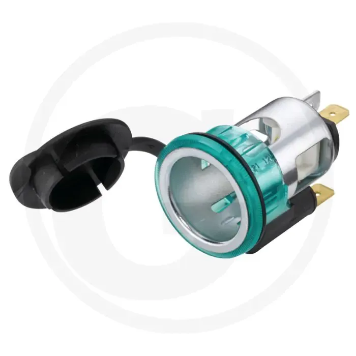 Korting Stekkerdoos 2-polig met verlichting 12V 20A