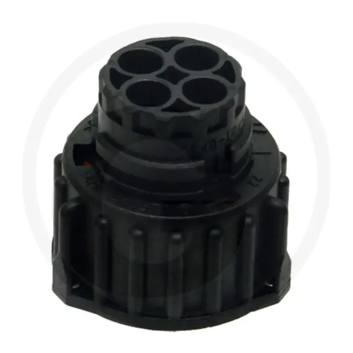 Nieuw Stekkerhuis 4-polig Ø32,8mm IP69K Zwart