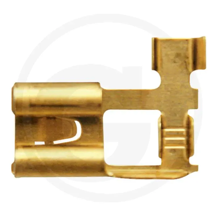 Gereduceerde Prijs VE100 bladcontactdoos messing 1,5-2,5 mm² 8x0,8 mm