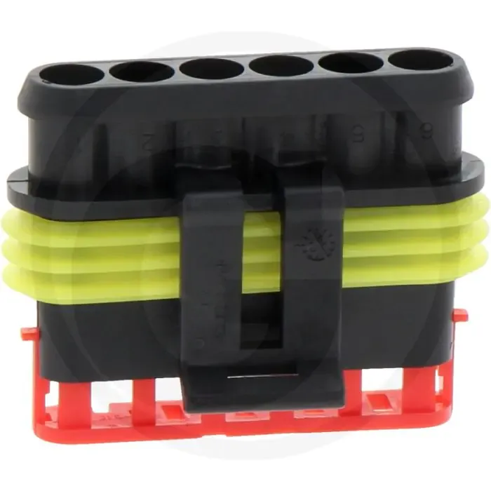 Uitverkoop VE50 6-pins bladcontactdoos IP67 DIN/ISO 40050 -40°C tot +125°C