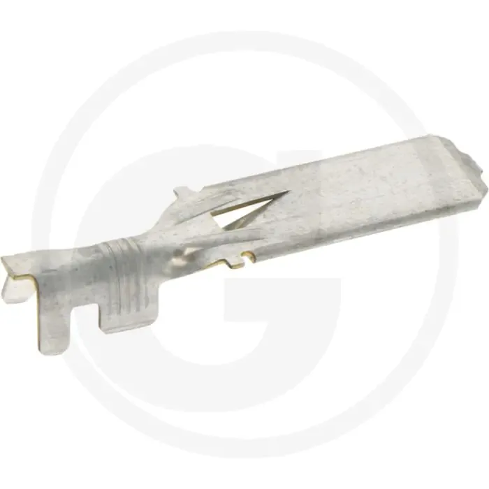 Meest Verkocht Vlakstekker 9,5x1,17mm vertind messing met vergrendelingslipje 4-6mm²