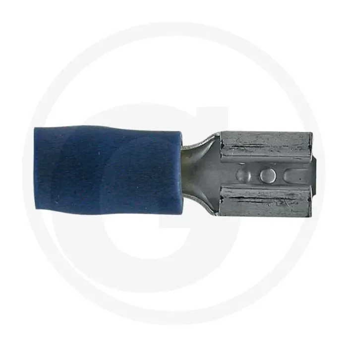 Vlakstekkerhulzen 4,8x0,8mm blauw 1,5-2,5mm² gedeeltelijk geïsoleerd Premium