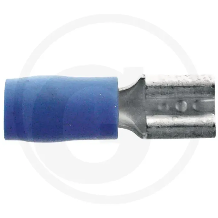 Vlakstekkerhulzen 4,8x0,8mm Blauw 1,5-2,5mm² Gedeeltelijk geïsoleerd Gratis Verzending