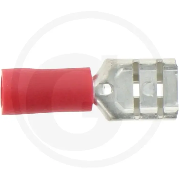 Vlakstekkerhulzen 6,3x0,8 mm rood 0,5-1,0 mm² gedeeltelijk geïsoleerd Superprijs