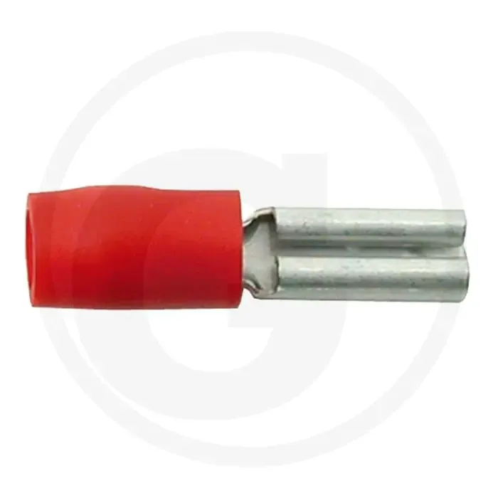 Vlakstekkerhulzen rood 2,8 mm vertind messing gedeeltelijk geïsoleerd 0,5-1,0 mm² Exclusieve Aanbieding