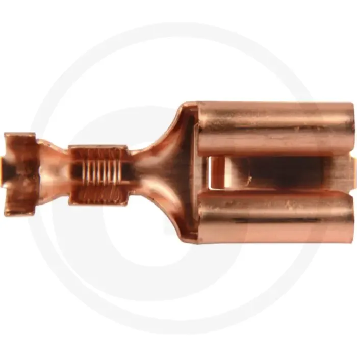 VPE 50 krimpverbinder 9.5 MM Tin brons 4-6mm² met vergrendelingslipje Weekendaanbieding