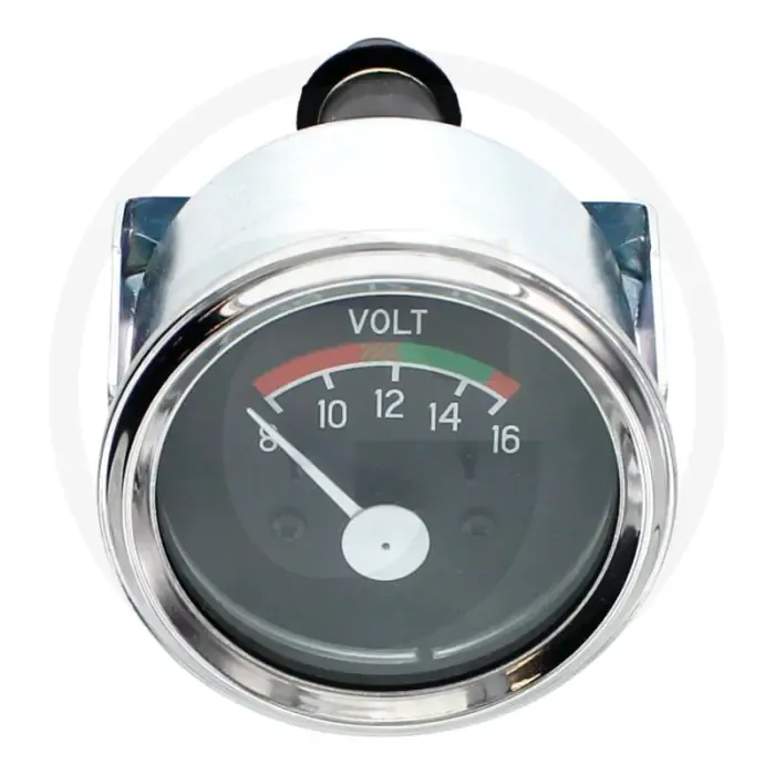 Voltmeter 8-16V zwarte ring Fabrieksprijs