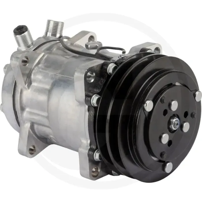 Weekendaanbieding Aircocompressor 24V R134a 132mm 7-zuiger