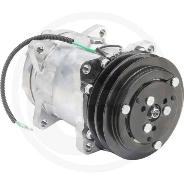 Op = Op Aircocompressor 24V R134a PAG46 135ccm Ø132mm 2-groeven