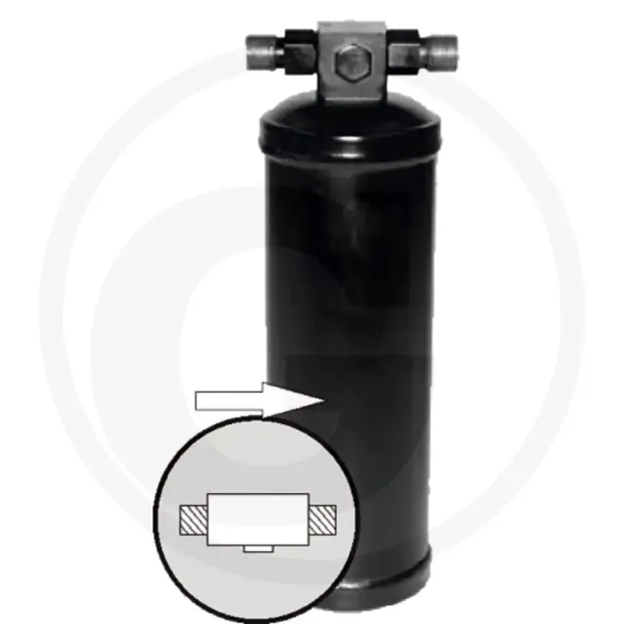 AKS-Dasis Filter/droger – 5/8" UNF aansluitingen, H 191 mm, Ø 60 mm Gratis Retour