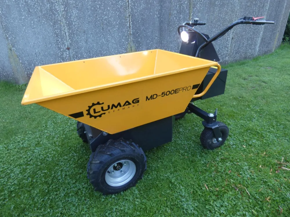 Speciale Aanbieding LUMAG accu kruiwagen (type MD500EPro, 750 Watt, 500 kg.)