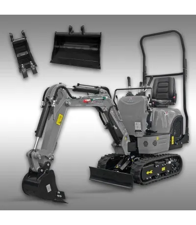 Jansen Mini graafmachine MB-800, benzinemotor, complete set, Compacte Graafmachine Laatste Kans