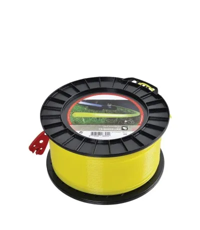 Hoge Kwaliteit Maaidraad geel Ø2.4 mm 180 meter rond