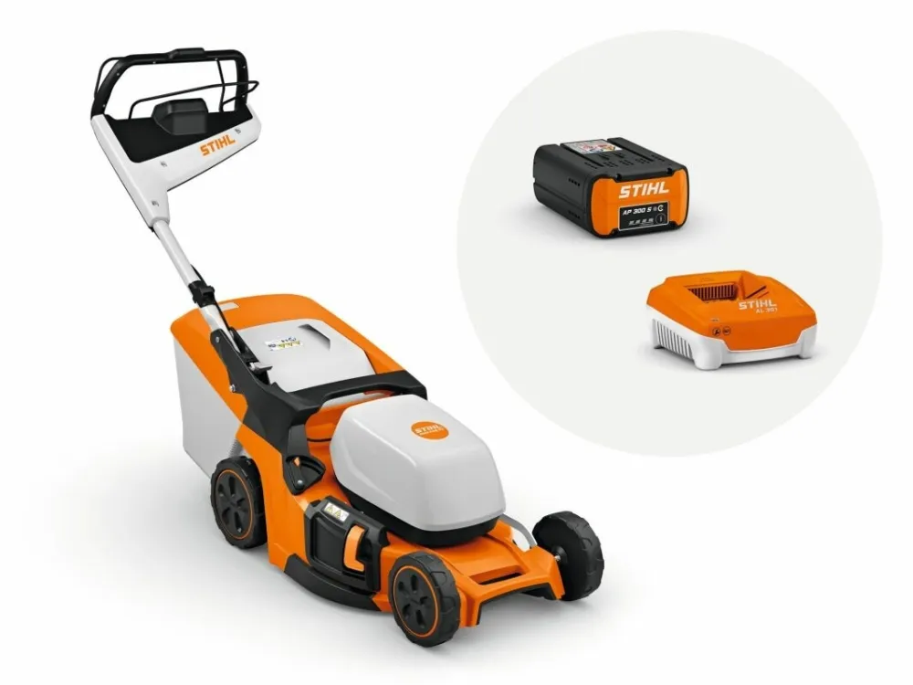 Stihl RMA 448 PV accu maaier incl. AP 30 en AL 301 Op = Op