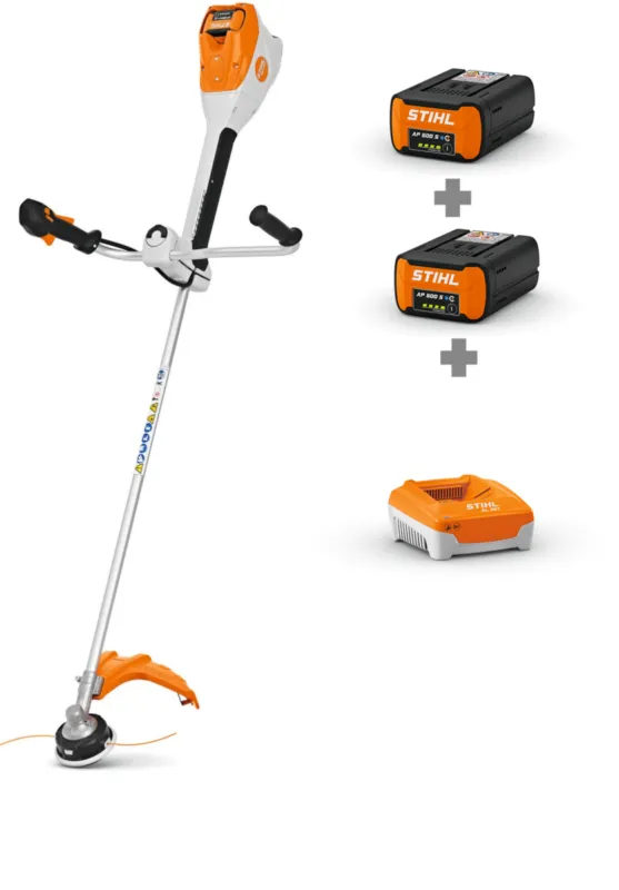 Actieprijs Stihl FSA 200.0 accu bosmaaier met mes, met 2x AP 500S accu en AL 301 lader
